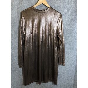 Atmosphere Dress Womens 16 Copper Luster Slinky Cocktail Party Formal EDM Rave